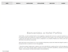 Tablet Screenshot of hotelporfirio.com